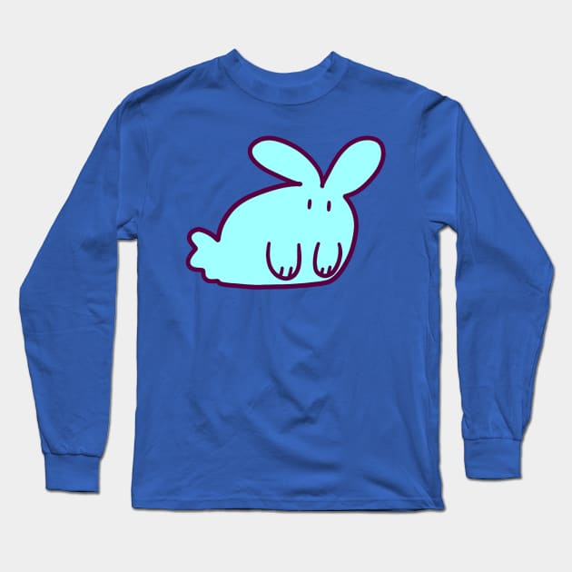 Blue Bunny Long Sleeve T-Shirt by saradaboru